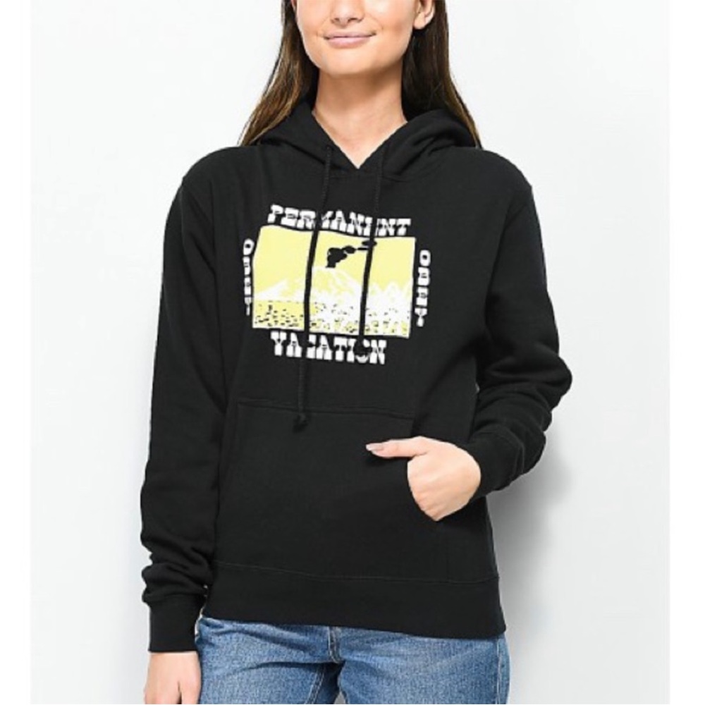 Obey Vacation Hoodie Women’s Size Medium Black